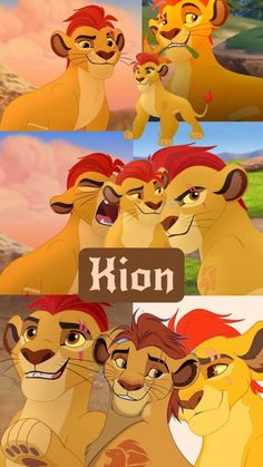 the lion king and his cubs from disney's live - action movie