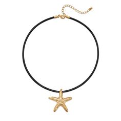 PRICES MAY VARY. Trendy Gold Starfish Necklace: The matte gold starfish pendant on this black rubber chain adds full of summer breath, wearing the conch shell necklace alone or stacking it with other jewelry is very attractive. Gold Ocean Choker Necklace: Made with hypoallergenic brass material, the matte gold plating adds a luxurious touch and ensures long-lasting durability. The necklace design starfish pendant is very creative and personalized. Summer Beach Pendant Necklace: The summer starfi Summer Beach Jewelry, White Gold Pendant Necklace, Ocean Necklace, Shell Choker, Starfish Pendant, Starfish Necklace, Choker Pendant, Star Pendant Necklace, Gold Jewelry Necklace