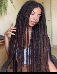 Long Locs Natural Hair, Wicks Dreads Men, Waist Length Locs Black Women, Large Locs Black Women, Hair Wicks, Wicks Hairstyle, Long Locs Black Women, Wicks Hair, Long Thick Locs