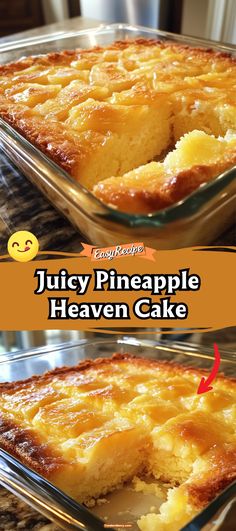 Juicy Pineapple Heaven Cake via @recipesforfamily12 Pineapple Pudding Dessert Easy Recipes, 2 Ingredient Pineapple Cake, Pineapple Cake With Crushed Pineapple, Pineapple Upside Down Cake With Crushed Pineapple Recipe, Crispy Cake Recipe, Pineapple Right Side Up Cake, Pineapple Angel Food Cake Recipe Simple, Pineapple Fluff Cake, Crushed Pineapple Recipes Desserts Instant Pudding