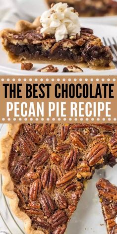 the best chocolate pecan pie recipe