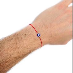 "🧿 SUMMER SALE 2021 🧿 You are looking at the trendy Red String Navy Blue Glass Evil Eye Adjustable Bracelet. Video Tutorial: https://youtu.be/LFSR8Q2q2x4 The History of the Evil Eye: The evil eye is one of the strongest and most powerful ancient symbols in the world. It dates back as early as 5000 BC in Mesopotamia and has roots in Christian, Jewish, Muslim, Buddhist, and Hindu cultures. The evil eye's roots run deep, worn daily in antiquity and today, and for good reason. The Power and Symbol Adjustable Red Charm Bracelet, Adjustable Red Round Charm Bracelet, Adjustable Round Red Charm Bracelet, Red Resizable Bracelets As Gift, Red Resizable Bracelets Perfect For Gifts, Gift Red Resizable Bracelets, Red Bangle Jewelry For Friendship, Red Bangle For Friendship, Adjustable Round Red Jewelry