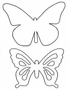 three butterflies cut out to look like they're ready for the next crafting project