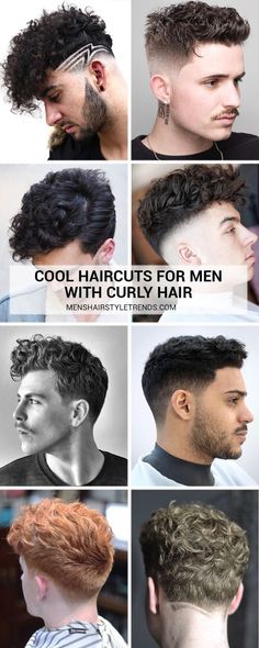 Curly Hair Haircuts, Men With Curly Hair, Haircut Men, Curly Hair Photos