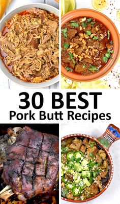 Pork Butts In The Crock Pot, Pork Chili Recipe, Pork Vindaloo, Recipes Using Pork, Braised Pork Shoulder, Smoked Pork Shoulder, Pork Shoulder Recipes, Pork Chili, Dinner Party Dishes