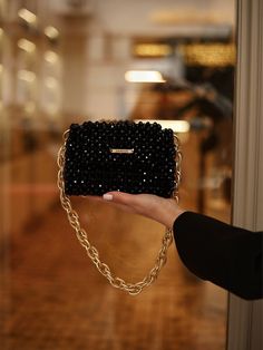 Elegant Black Crystal Evening Purse - Handcrafted Statement Clutch Step into the realm of sophistication with our stunning Black Crystal Evening Purse, meticulously crafted to add a touch of glamour to any occasion. Handmade with precision and adorned with shimmering crystals, this clutch is a true testament to elegance and style. The compact yet spacious design of this clutch ensures ample room for your essentials such as phone, keys, and makeup, while the secure snap closure keeps your belongi Handmade Clutch Purse, Crystal Purse, Statement Clutch, Glitter Bag, Party Handbags, Luxury Clutch, Handmade Clutch, Beaded Bag, Evening Purse