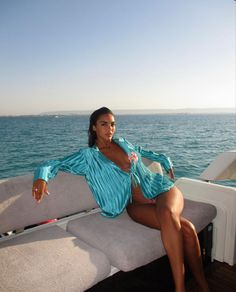 Sandra Shehab, Yacht Outfit, Mode Hippie, Vacation Mood, On A Boat, Summer Pictures