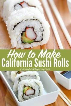 how to make california sushi rolls