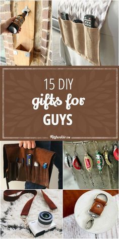 the top ten diy gifts for guys that are easy to make and can be used as