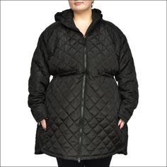 plus size winter coat Quilted Parka, Great Coat, Polyester Jacket, Just Run, Long Jacket, Parka Jacket, Coat Fashion, Outerwear Women, Winter Wardrobe