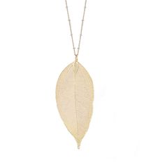 PRICES MAY VARY. Inspired by nature, these one of a kind 14K gold-tone leaf necklaces feature realistic details. Please note: As in Nature - No two leafs are exactly the same They come in all kinds of shapes and sizes approx.2" in length.Chain is 30 inch satellite chain. Very lightweight and comfortable to wear If you love the pictured leaf jewelry, you will absolutely love the real thing. They are even better than pictured. To avoid tarnish, limit exposure to water, perfume, or body cream.Natur Feather Costume, Leaf Fashion, Gold Leaf Jewelry, Gold Leaf Necklace, Dangle Necklace, Cuff Bracelets Handmade, Buying Gold, Earring Sets, Dangle Necklaces