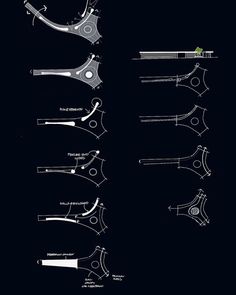 various types of scissors are shown in this graphic style, including the handles and blades