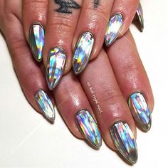 Disco Ball Nails, Ball Nails, Disco Nails, Different Types Of Nails, Gel Acrylic Nails, Glass Nails, Festival Nails, Nail Designs Glitter, Hot Nails