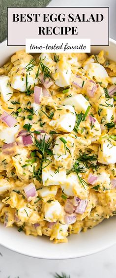 Image for Best Egg Salad Recipe (Perfect Summer Meal)