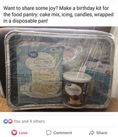 Food Pantry Donations, Sweet Pictures, Info Board, Cake Kit, Encouragement Gifts