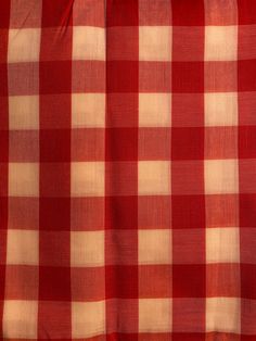 a red and white checkered table cloth