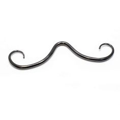 PRICES MAY VARY. 316L Surgical Steel PVD Black Septum Mustache Nose Ring 16G PVD Plated Mustache Septum Piercing Jewelry- Sold Individually Mustache Measurement: Thickness Gauge: 16G (1.2mm); Mustache Length: 2¾ Inches (70mm); Color: PVD Plated Black Material: Made of PVD Coating Over 316L Surgical Steel; Safe Material, Hypoallergenic, High Polished Surface, Very Smooth to Wear and Easy to Clean, Comfortable for long time wear. Perfect for all occasions: Best gift for Birthday, Girlfriend, Lover Septum Mustache, Nose Septum Piercing, Black Septum, Curly Mustache, Curly Design, Mustache Shapes, Lip Piercing Ring, Septum Piercing Jewelry, Septum Nose Rings