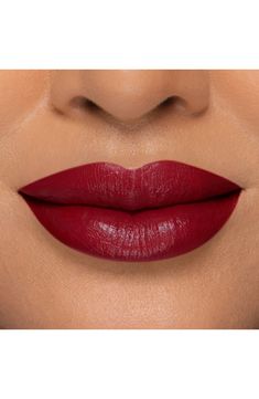 What it is: A creamy, lightweight lipstick that wears for up to 12 hours while delivering comfortable texture for bold, outspoken lips. What it does: This nonbleeding, feather-resistant lipstick features an advanced concentration of pigments to deliver gorgeously bold color that feels soft as a whisper. It even helps smooth the appearance of lip lines. How to use: Apply directly onto clean, dry lips for the strongest, boldest application. Use the heart-shaped tip to perfectly outline your lip li Bright Pink Lipstick, Bold Lipstick Makeup, Deep Red Lipsticks, Bright Pink Lipsticks, Matte Lipstick Shades, Red Lipstick Shades, Lips Painting, Makeup Collection Goals, Women Lipstick