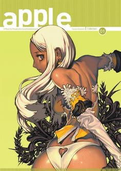 an image of a woman with white hair on the cover of apple magazine, issue 17