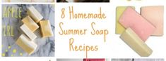 an image of homemade summer soap recipes