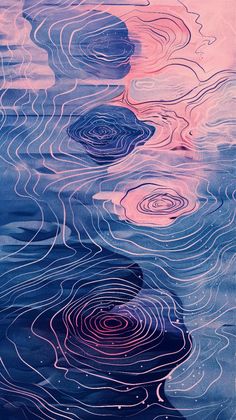 water ripples with different colors in the background