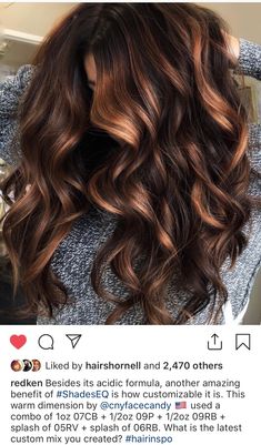 Blackberry Hair Colour, Trendy Hair Color, Ombre Hair Color, Long Wavy Hair, New Hair Colors, Hair Color Balayage, Cool Hair Color, Hair Color Trends, Brown Hair Colors