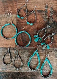 Authentic turquoise and Navajo Country Girl Jewelry, Cowgirl Turquoise, Western Fashion Jewelry, Bracelet Inspo, Turquoise Boho, Drawing Stuff, Girl Jewelry, Stacked Jewelry, Cowgirl Style