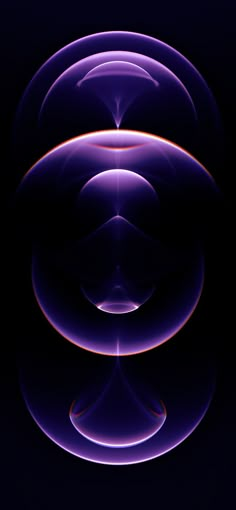 an abstract purple background with circles and lines in the shape of three dimensional shapes, on a black background