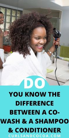 Everything you need to know about co-washing natural hair. Is it better to co-wash or shampoo and condition instead? You can find out here which is better for your hair #naturalhair #haircare Black Tea Hair Rinse, Tea Hair Rinse, Hairstyles 4c, Hair Extensions Best