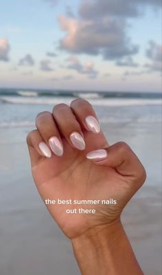 Cute Simple Nails, Basic Nails, Vacation Nails, Neutral Nails, Beach Nails, Chrome Nails, Cute Acrylic Nails