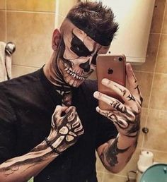 Guys Halloween Makeup, 2017 Hairstyles, Halloween Make-up Looks, Drag Make-up, Best Barber, Cool Halloween Makeup, Quick Makeup