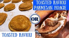 toasted ravioli and parmesan hoagie are the perfect appetizers