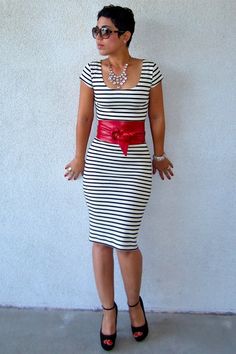 Black Diy Dresses, Ruby Red Diy Belts, Black Steve Madden Pumps | "DIY Dress and Belt!" by mimig - Chictopia Red Belt Outfit Ideas, Red Belt Outfit, Trendy Church Outfit, Belt Tutorial, Dress And Belt, Diy Dresses, Belt Outfit, Diy Belts