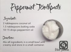 Diy Toothpaste, Homemade Toothpaste, Natural Toothpaste, Natural Diy, Diy Body, Oil Uses, Care Skin, Diy Health, Beauty Recipe