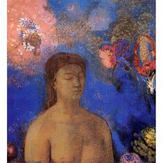 Closed Eyes Blue Background Poster Print by Odilon Redon-VARPDX54652 Image 1 Odilon Redon Paintings, Daniel Barkley, Odilon Redon, Eyes Blue, Closed Eyes, Stock Paper, Fine Arts Posters, Blue Background, Paper Stock