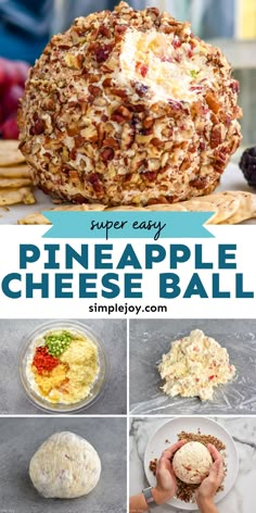 pineapple cheese ball is an easy appetizer that's ready in under 30 minutes