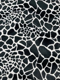 a black and white animal print fabric