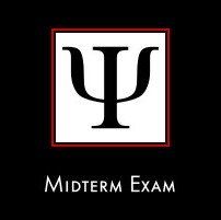 the final exam logo on a black background