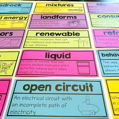 an open circuit poster with instructions on how to use it for electricity and other electrical devices