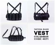 Columbus Tactical Black #Vest ✨ Available at Columbus Stores, for info : 76 708610.