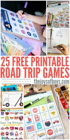 the 25 free printable road trip games