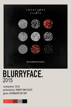 an advertisement for the twenty one pilots album blurryface