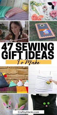 Need a fun idea for hand made Gifts? Here we share some easy DIY sewing gift ideas to inspire you. Try these sewing projects that are perfect as a gift or even an easy craft to make and sell! Big Sewing Projects, Popular Sewing Projects To Sell, Diy Sewing Gifts For Friends, Craft Show Sewing Ideas To Sell, Christmas Sewing Projects Gift Ideas, Small Hand Sewing Projects, Homemade Sewing Gifts, Small Sewing Projects To Sell, Gifts To Sew For Friends