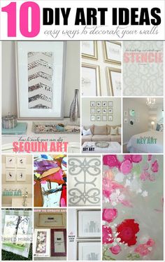 10 diy art ideas that are easy to make and great for any room in your home