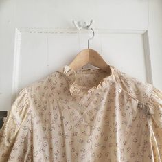 vintage cotton  beige floral   dress   It will fit M Measures are Shoulder to shoulder14 inches Bust 42 inches Length 45inches Beige Floral Dress, Floral Cotton Dress, Vintage Cottagecore, Vintage Cotton, Cotton Dress, Cotton Dresses, Floral Dress, Womens Dresses, Floral