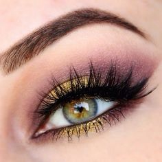 Eyeliner Set, Hazel Eye Makeup, Makeup Looks For Green Eyes, Gold Eye Makeup, Eye Makeup Tips, Gold Eyes, Makeup Geek