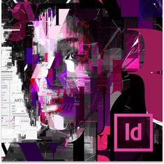 an abstract photo with the words adobe indesign