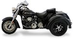 a black motorcycle is shown on a white background