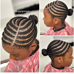 Girls Cornrow Hairstyles, Kids Cornrow Hairstyles, Black Kids Braids Hairstyles, Lil Girl Hairstyles, Kid Braid Styles, Quick Natural Hair Styles