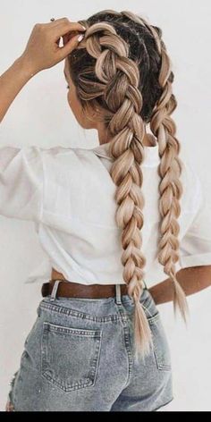 Peinados Fáciles Para Cabello Corto, Hairdo For Long Hair, Hair Stylist Life, Sporty Hairstyles, Teen Hairstyles, Easy Hairstyles For Long Hair, Braids For Long Hair, Grunge Hair, Aesthetic Hair